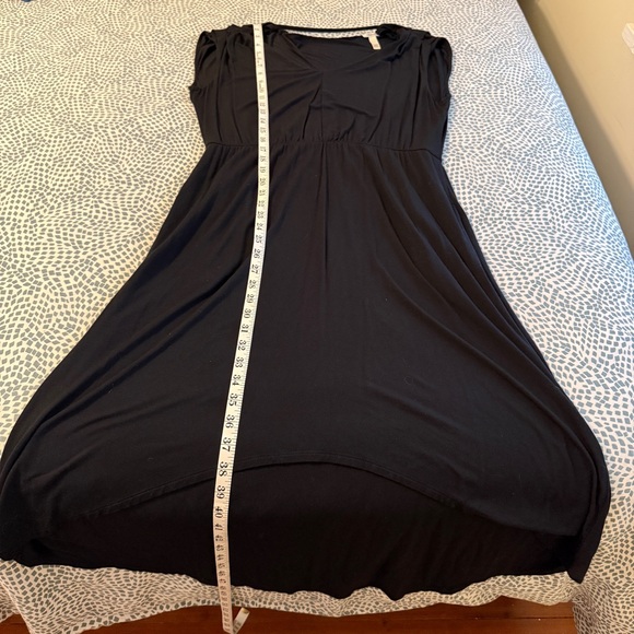 Soma | Black Jersey Knit V-Neck Dress - Picture 6 of 7